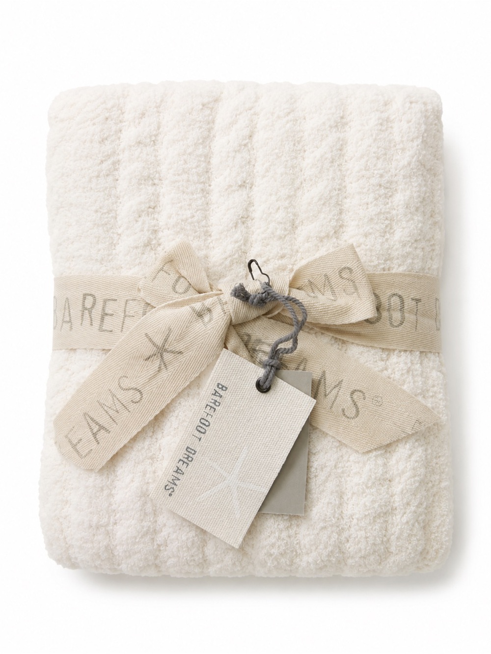 Barefoot Dreams Cream Cozy Sherpa Infinity Scarf